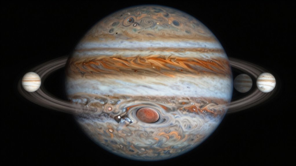 jupiter s stunning telescopic view