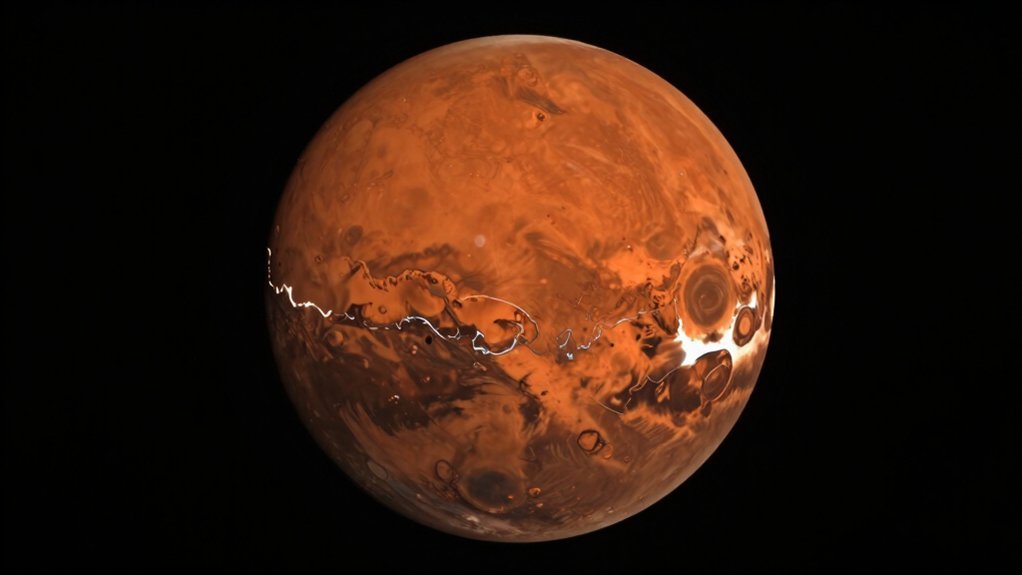 mars appearance through telescope