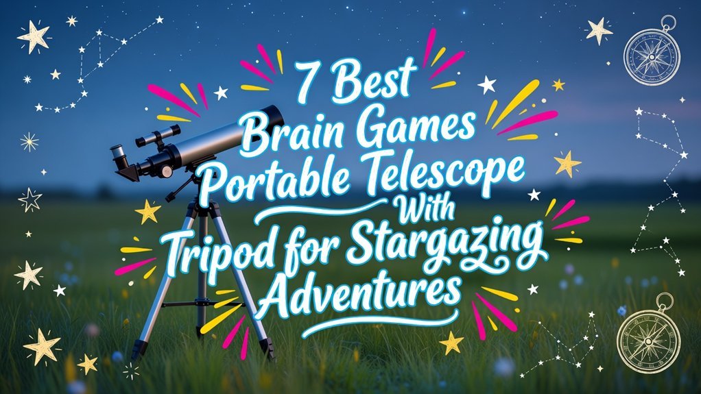 stargazing telescope with tripod