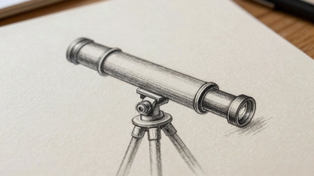 telescope drawing step guide